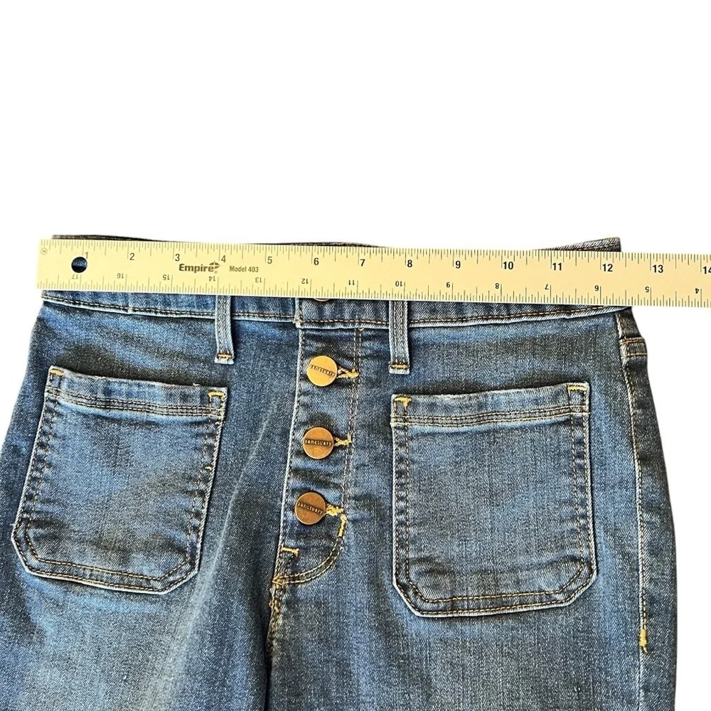 Sanctuary Retro Denim Button Fly Demi Bootcut Jeans Blue Size 25